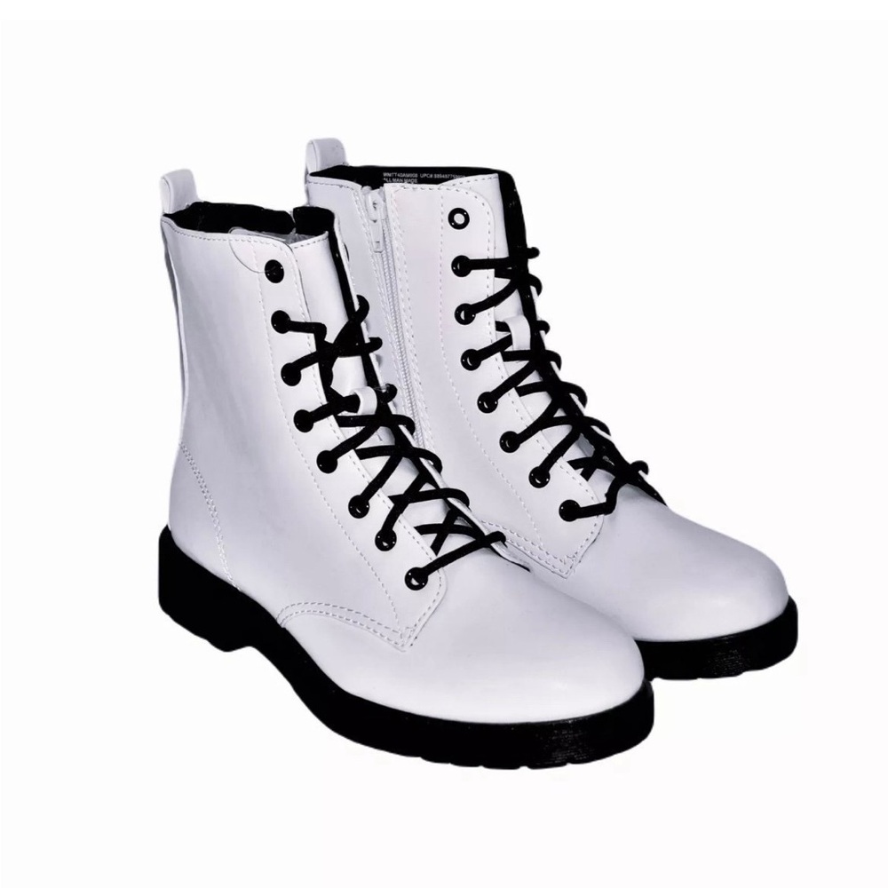 ☀️ LADIES WHITE COMBAT BOOTS ☀️